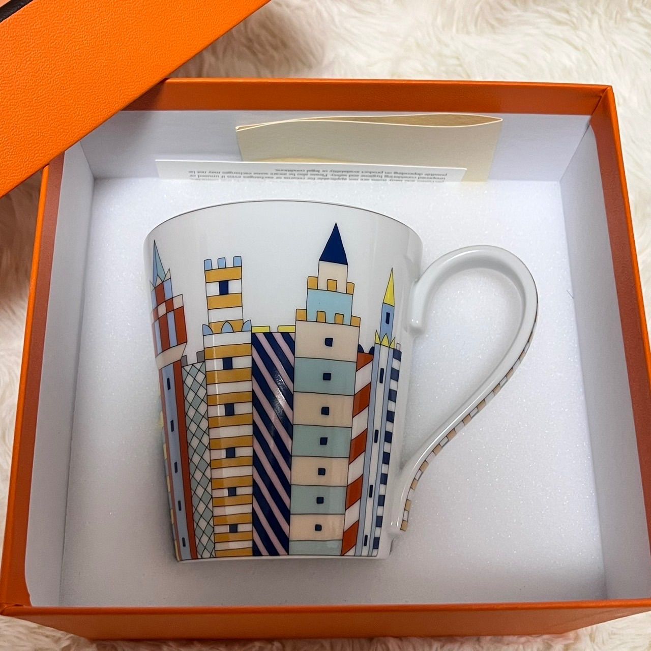 エルメス マグカップ エポペ シャトー柄 ポーセリン HERMES 食器 希少