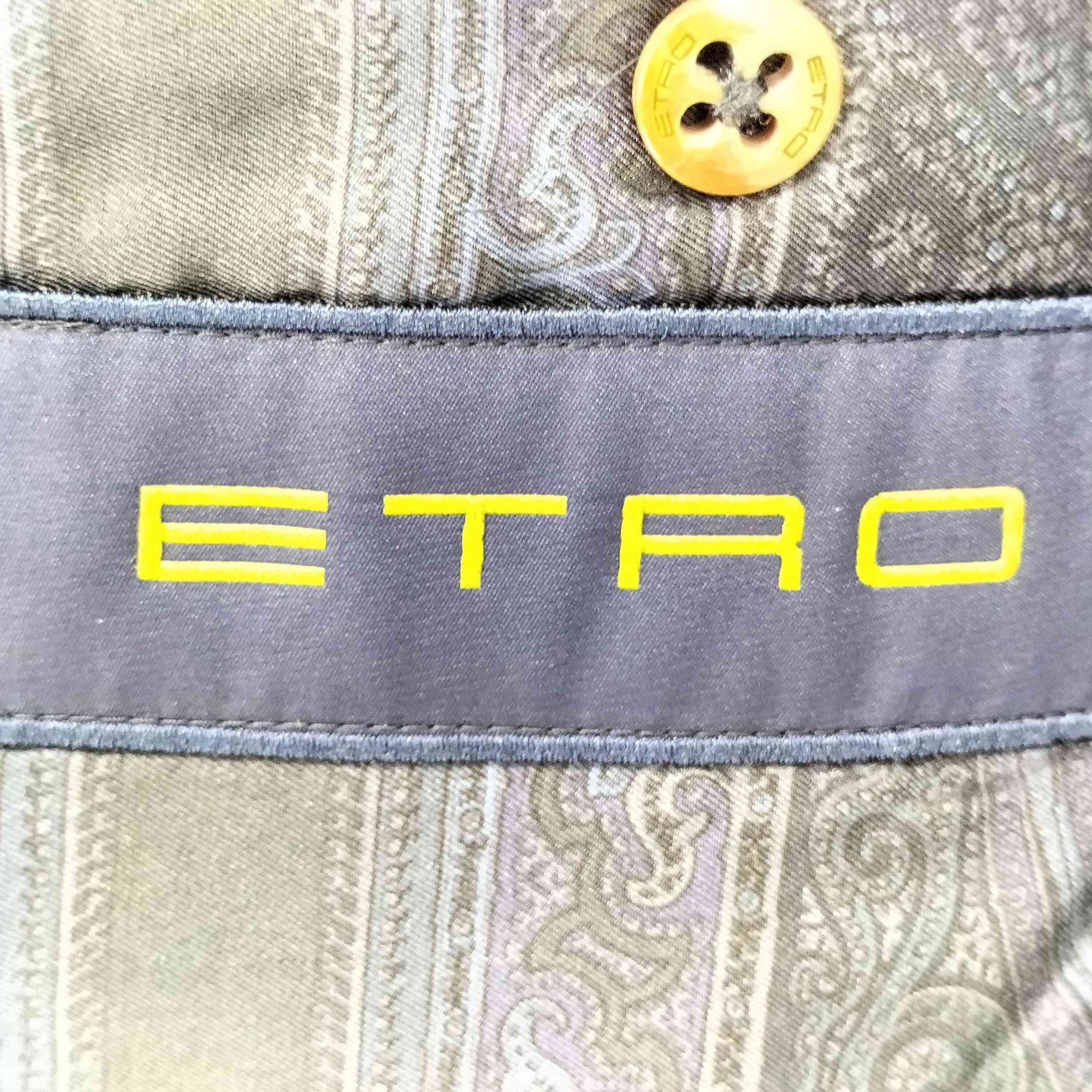 エトロ ETRO MADE IN ITALY 裏地ペイズリー柄2B テーラードジャケット