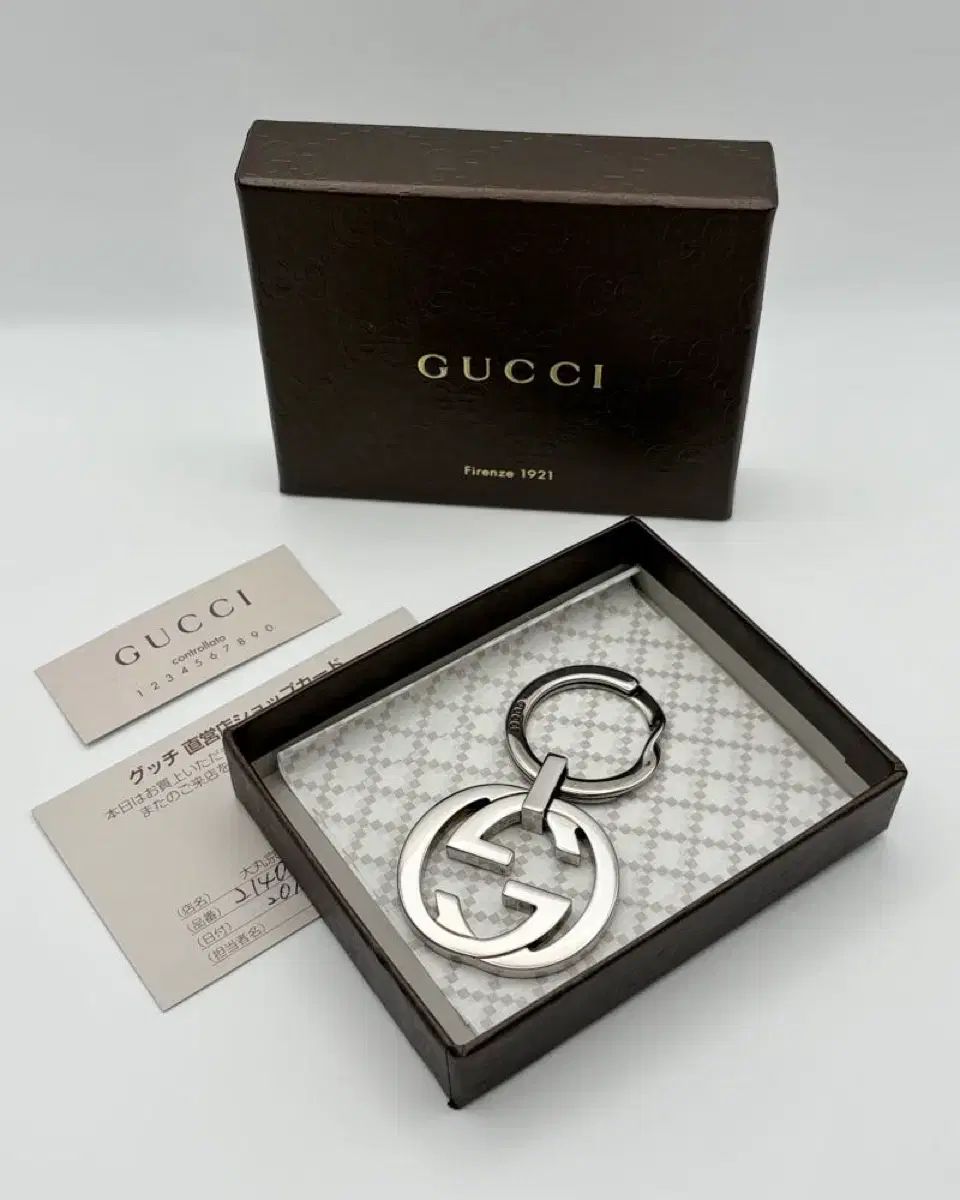 (フルセット) グッチ CC ロゴ キーホルダー made in ITALY