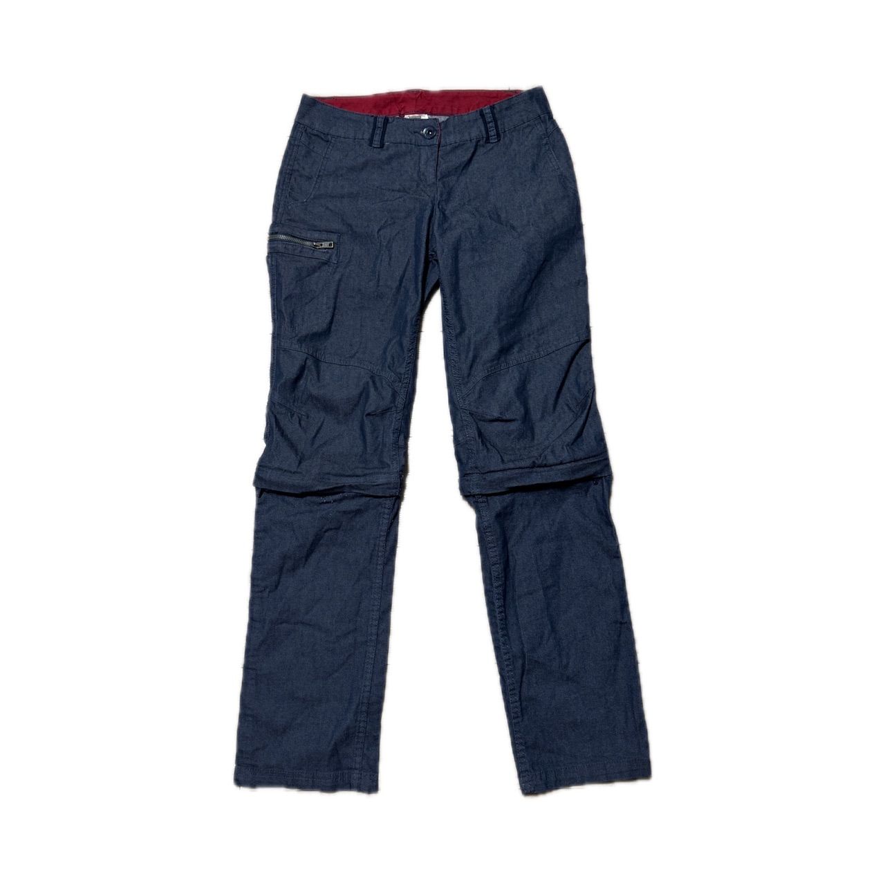 Zip-off Convertible Cargo Pants with Contrast Lining 2WAY ジップオフ コンバーチブル カーゴパンツ