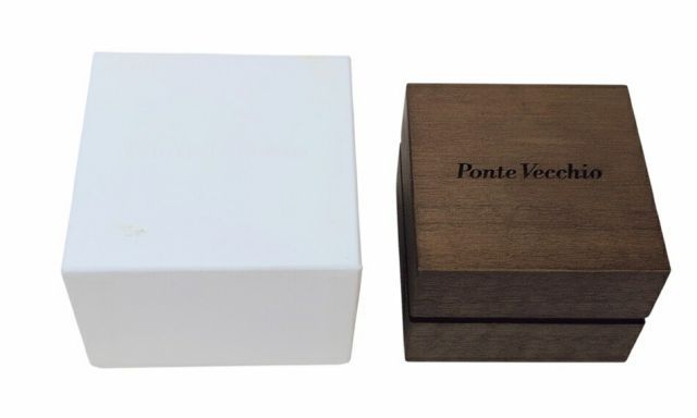 Ponte Vecchio リング 木製ボックス付き　新品未使用 ポンテヴェキオ リングケース 指輪ケース リング用 指輪用 空き箱 空箱