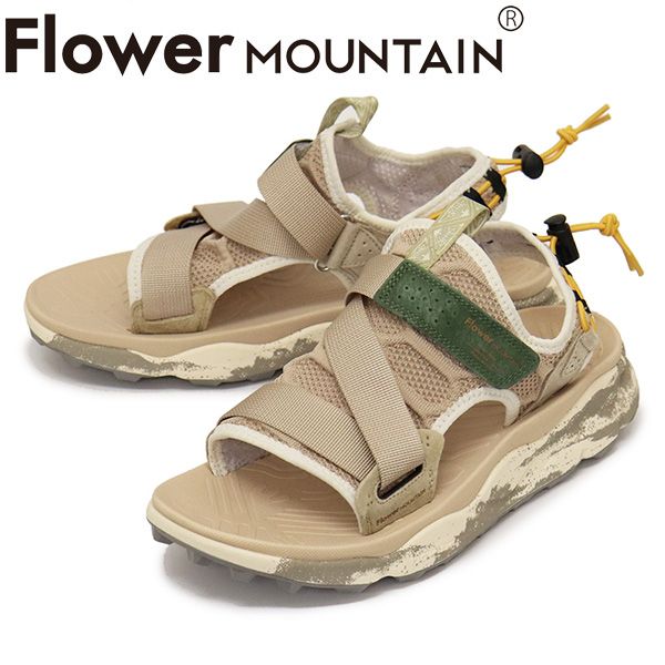 Flower MOUNTAIN(フラワーマウンテン) FM30089 NAZCA サンダル Sand/Taupe FM079 41-約26.0cm