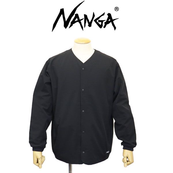 NANGA (ナンガ) ユニセックス N2500-1T302A DotAir COMFY CARDIGAN ドットエア コンフィー カーディガン P.BLACK N071 S