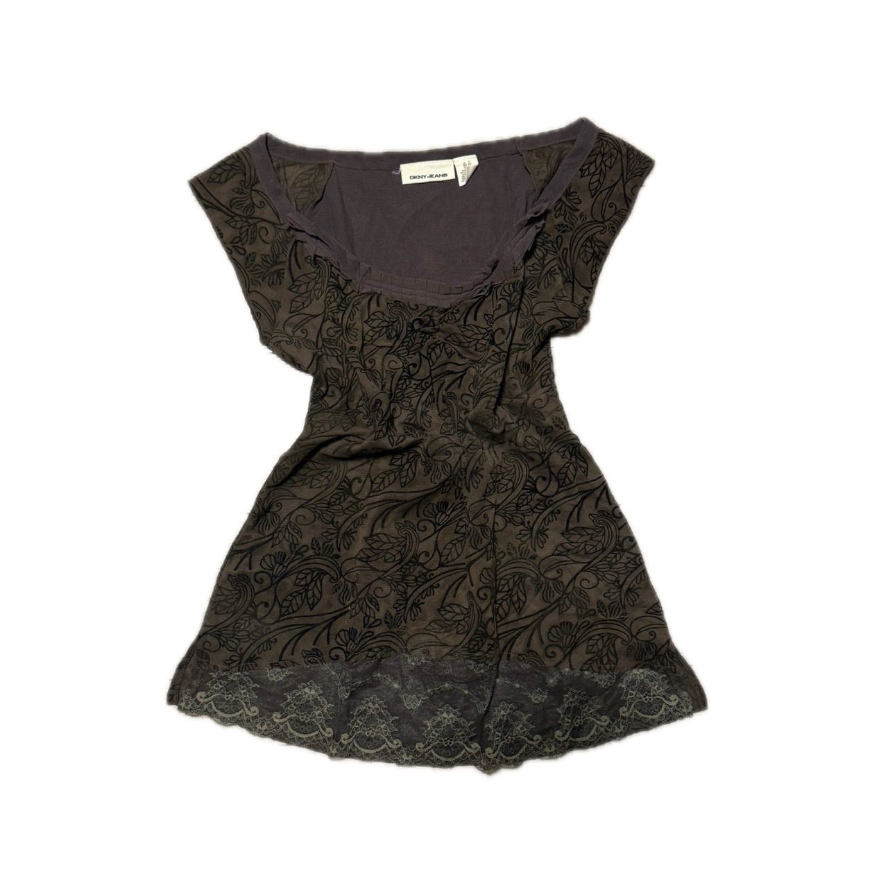 Floral Print Cap Sleeve Top フラワープリント キャップスリーブ トップス