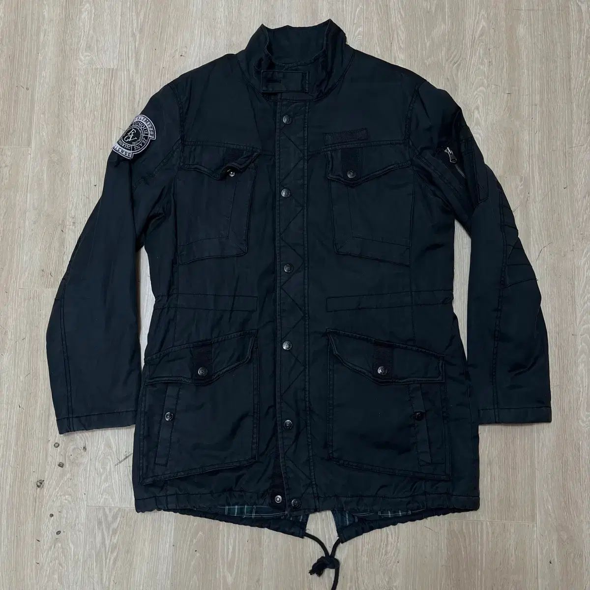 EVISU M-65 ポケット マウンテンパーカー フィールド ジャケット M-L/95-100