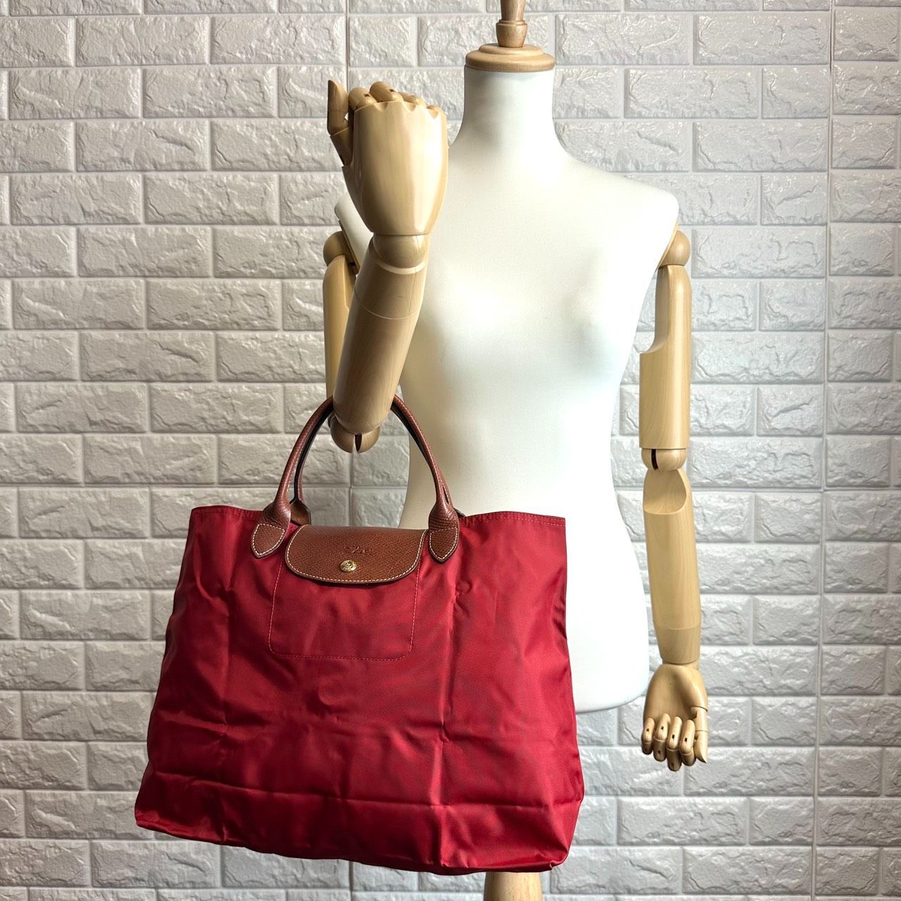 B5399】【美品】 Longchamp ロンシャン トートバッグ ル プリアージュ 