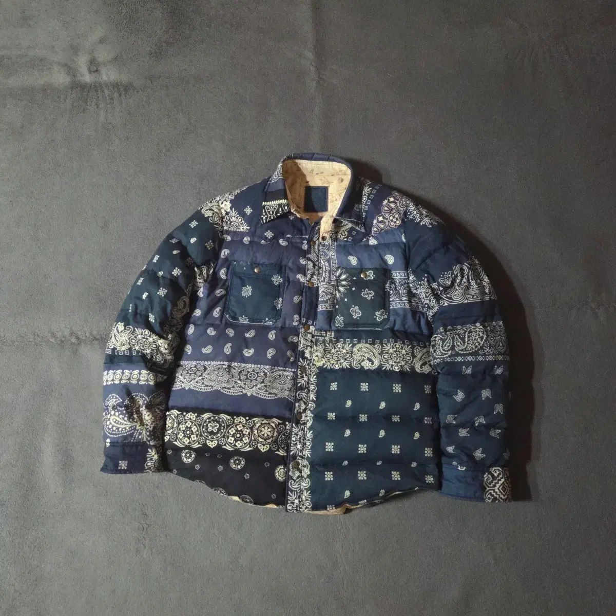 18FW VISVIM ビズビム ICT 커티프 バンダナ ダウン シャツ ジャケット 2
