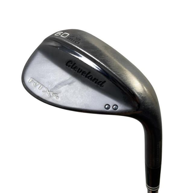 【中古】 クリーブランド Cleveland RTX-4 ブラックサテン 60°/09° MID ウェッジ WG Dynamic Gold (フレックスS) メンズ 男性用 右利き 右用 Cランク ゴルフクラブ