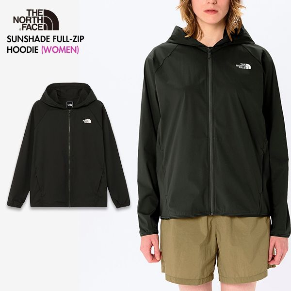 ［2026最新モデル］THENORTHFACE NPW22435 サンシェイドフルジップフーディ レディース ジャケット Kブラック S