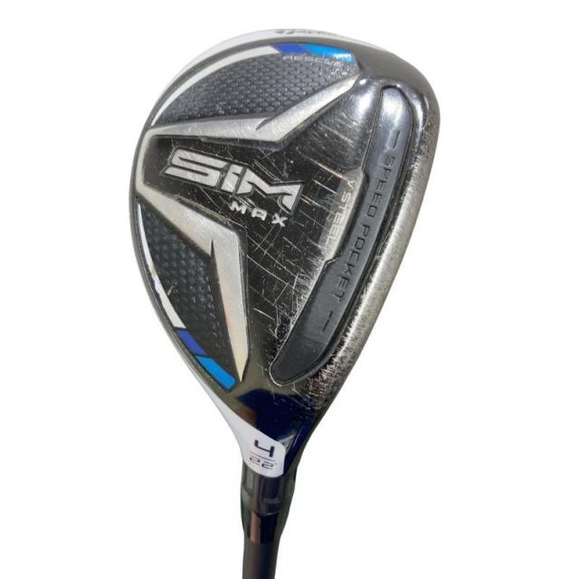 【中古】 テーラーメイド SIM MAX U4 ユーティリティ UT リシャフト (フレックスその他) メンズ 男性用 右利き 右用 Cランク ゴルフクラブ