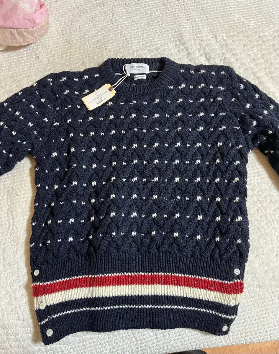新品 サイズ3 トム・ブラウン ドニゴール ケーブル ニット