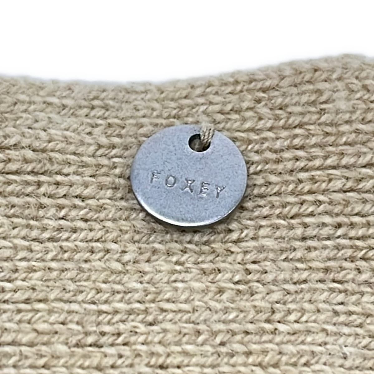 FOXEY(フォクシー) マフラー美品 - 14584 ベージュ×ダークブラウン