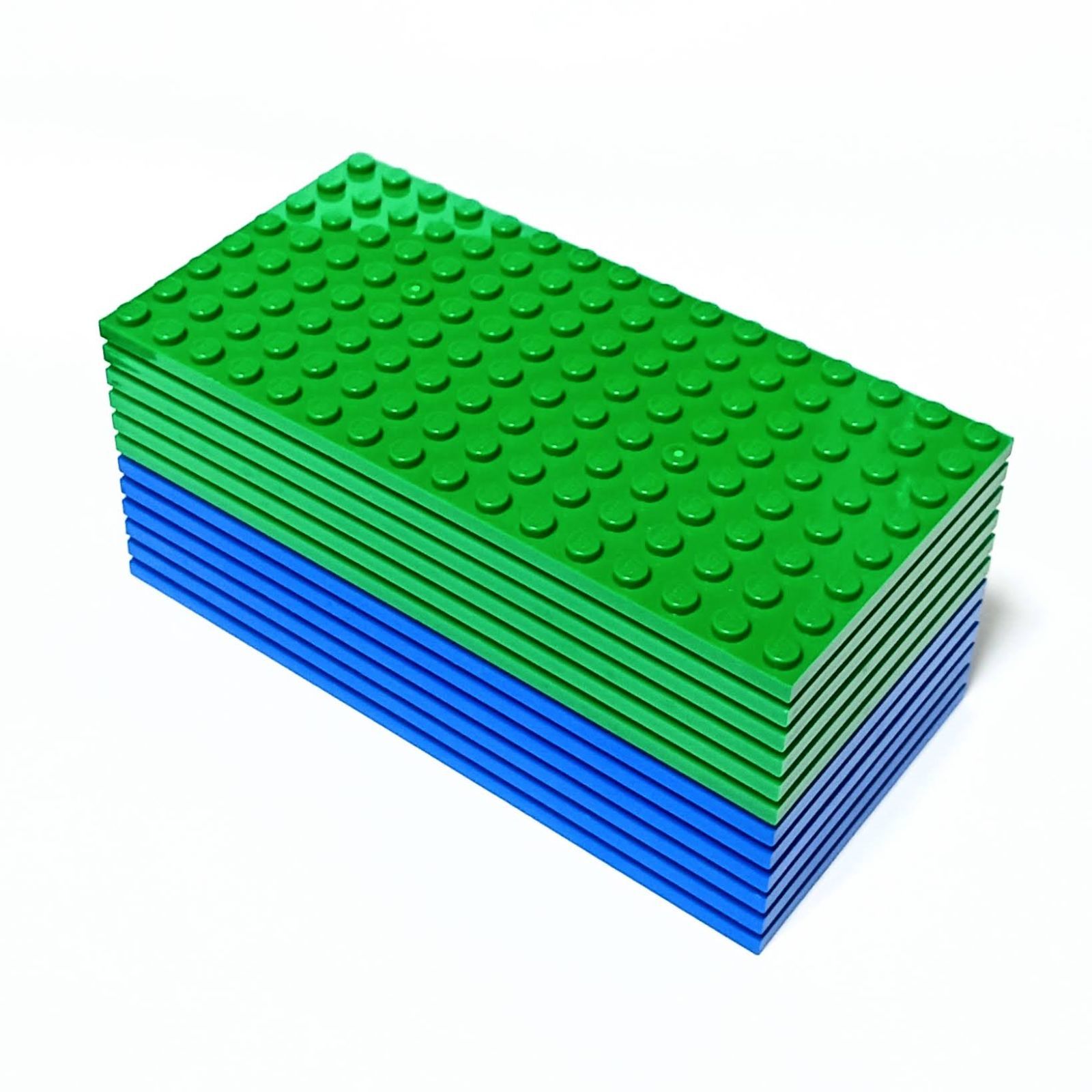 レゴ 正規品 中古 プレート 12枚セット 緑・青 レゴブロック【管理番号 