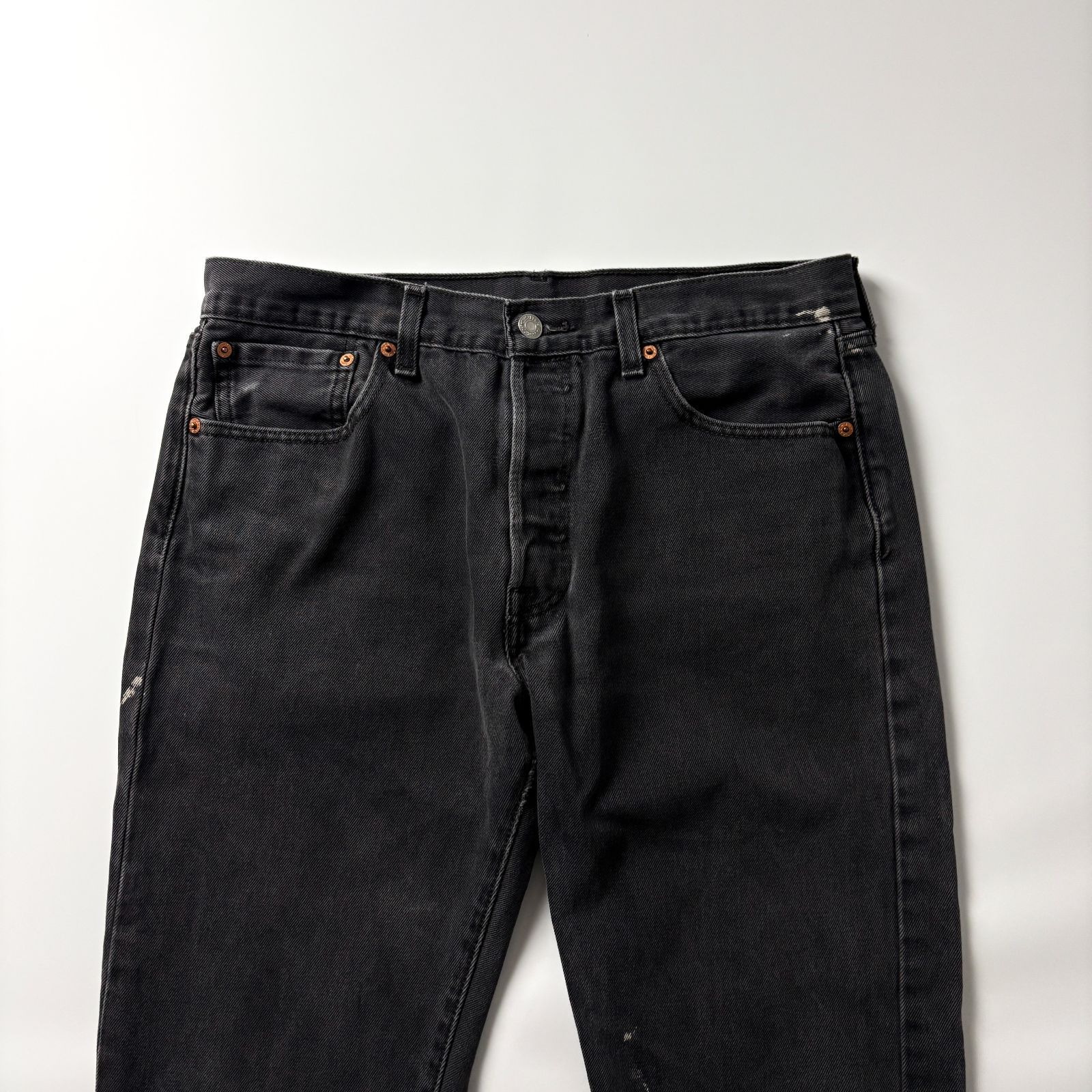 リーバイス 501 ブラックデニム W33 L32 サルファブラック 後染め