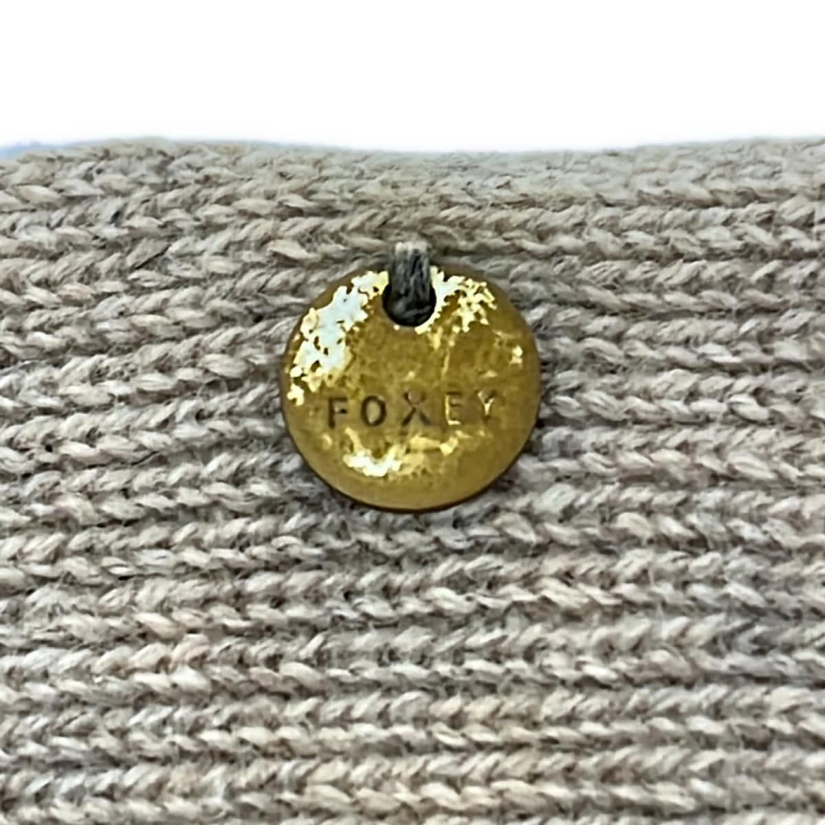 フォクシー　カシミヤマフラー FOXEY】Made in Japan 100% Cashmere Scarf（フォクシー 日本製 ファー