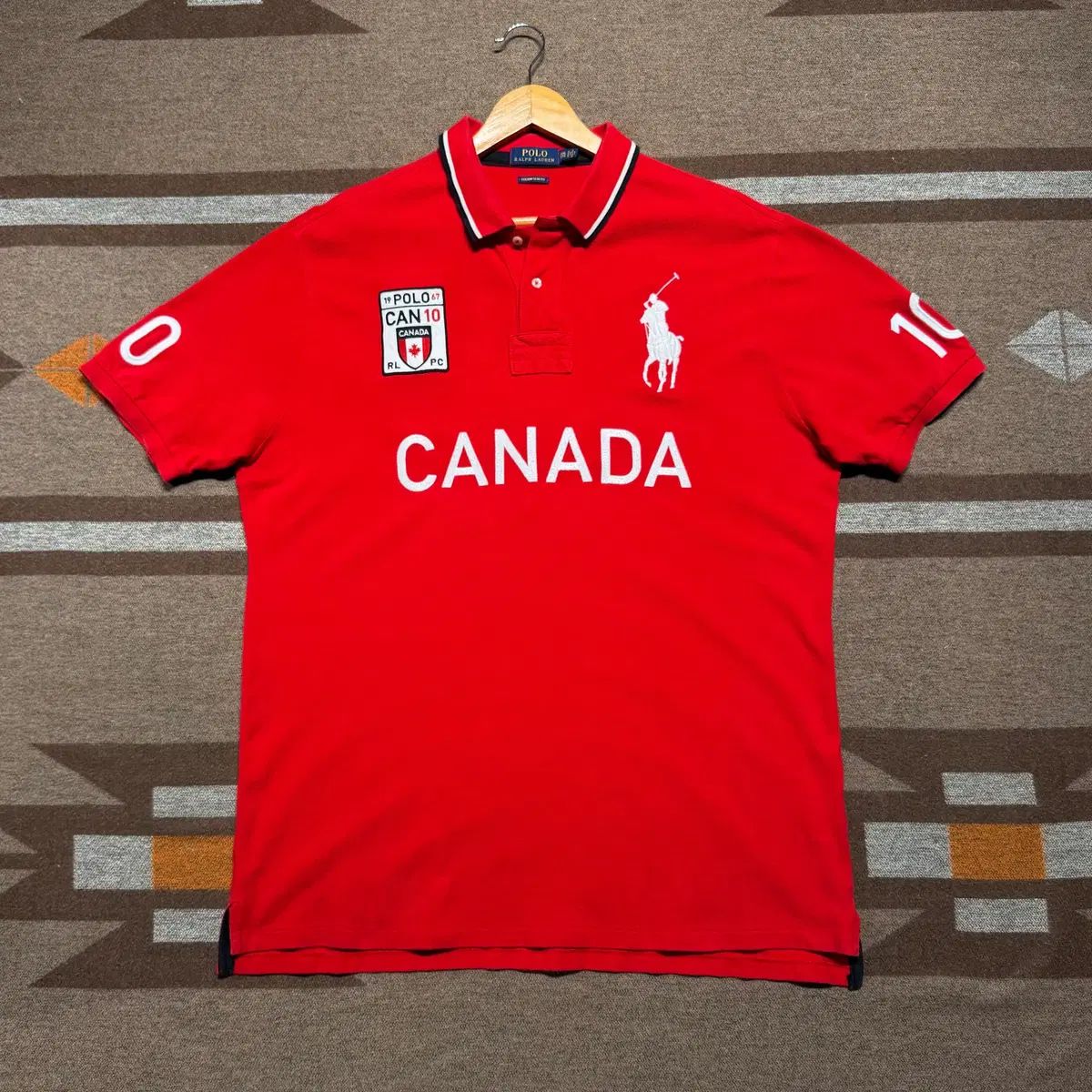 POLO RALPH LAUREN(ポロラルフローレン) カナダ ビックポニー チーフキーフ 半袖 カラーTシャツ XXL