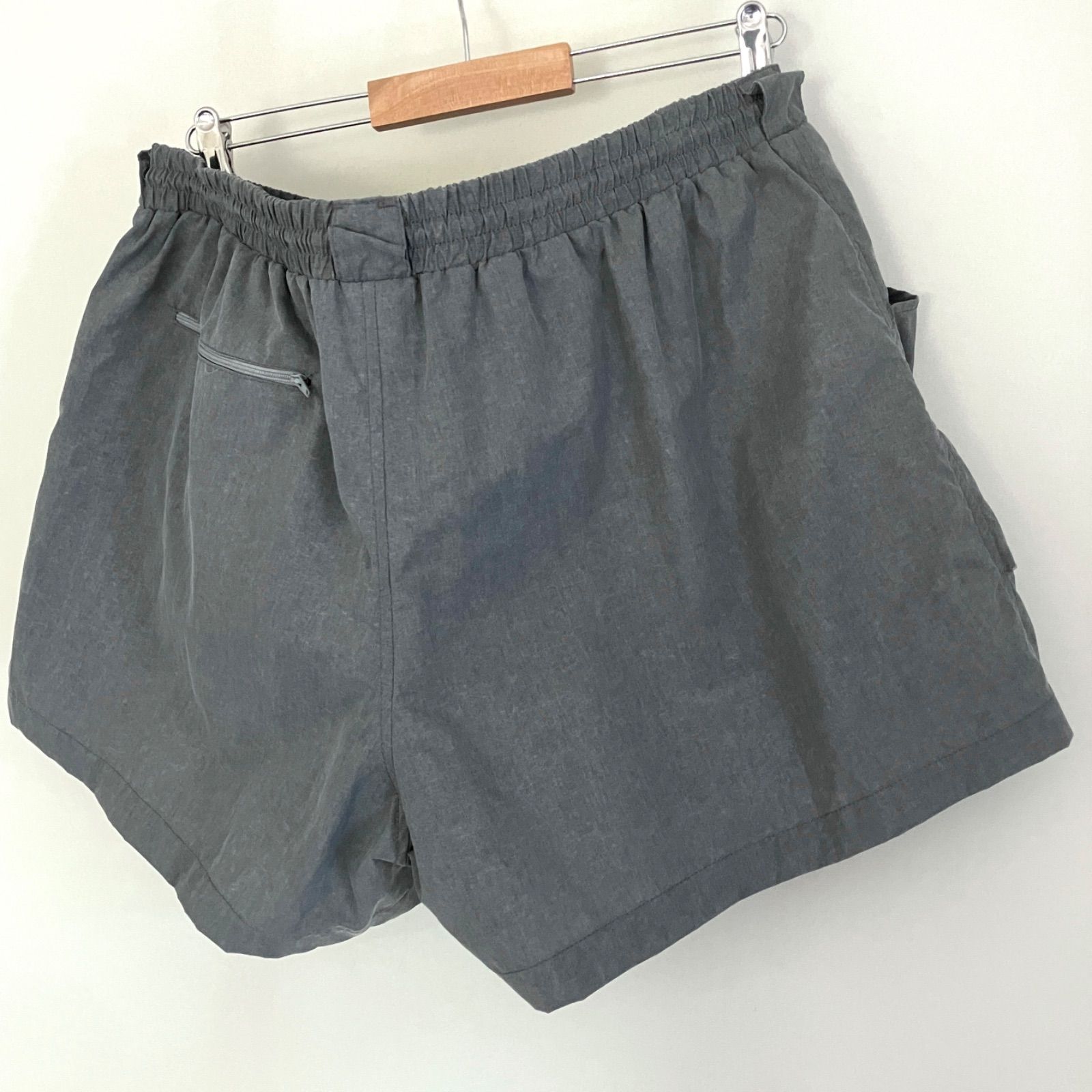 90s初期USA製 Tarponwear★USAメンズXL★フィッシングショーツ★魚刺繍★極美品 ゴム劣化無★ナイロン クールマックス★ZJジップ★セージグリーン★ターポンウェア　　　#2605M038