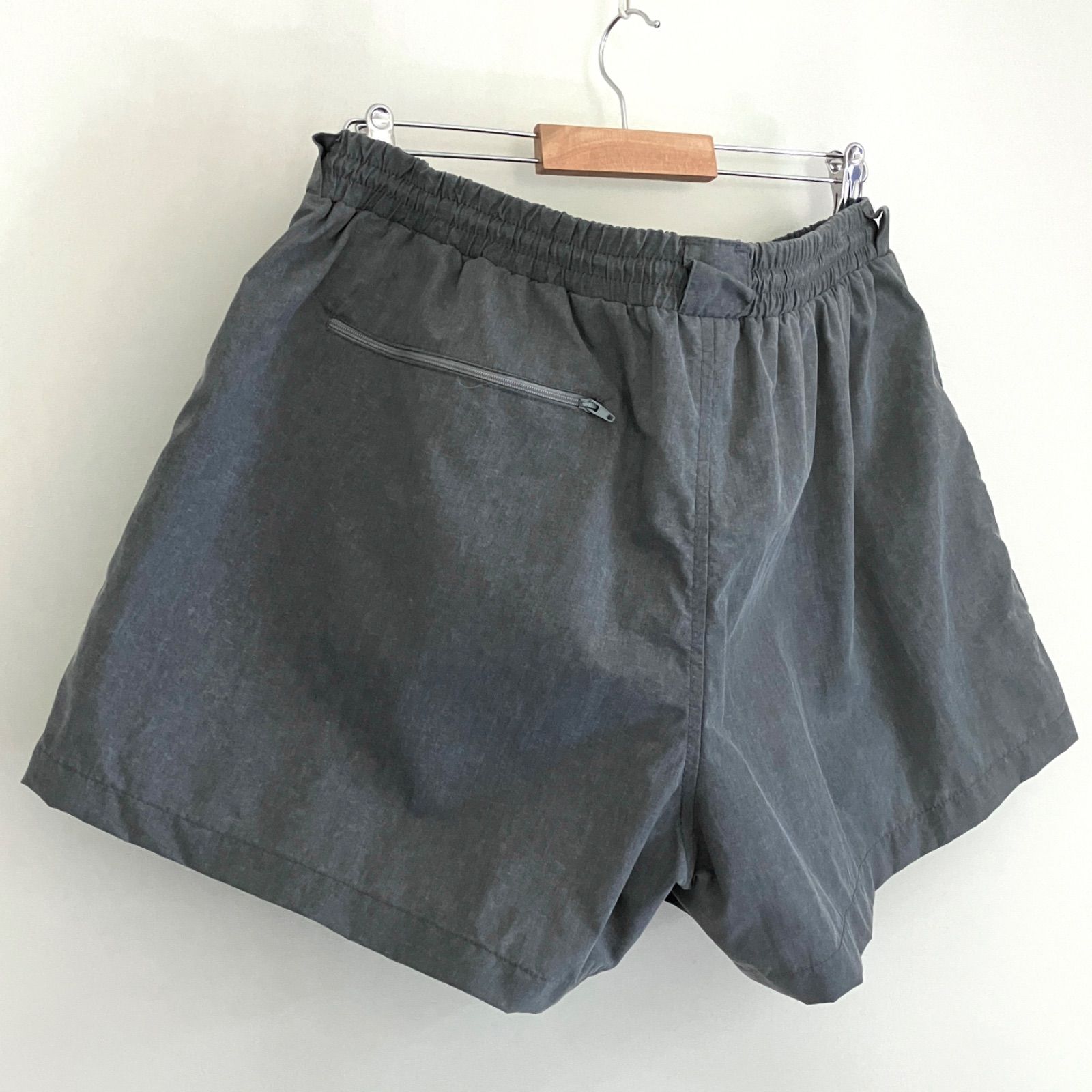 90s初期USA製 Tarponwear★USAメンズXL★フィッシングショーツ★魚刺繍★極美品 ゴム劣化無★ナイロン クールマックス★ZJジップ★セージグリーン★ターポンウェア　　　#2605M038