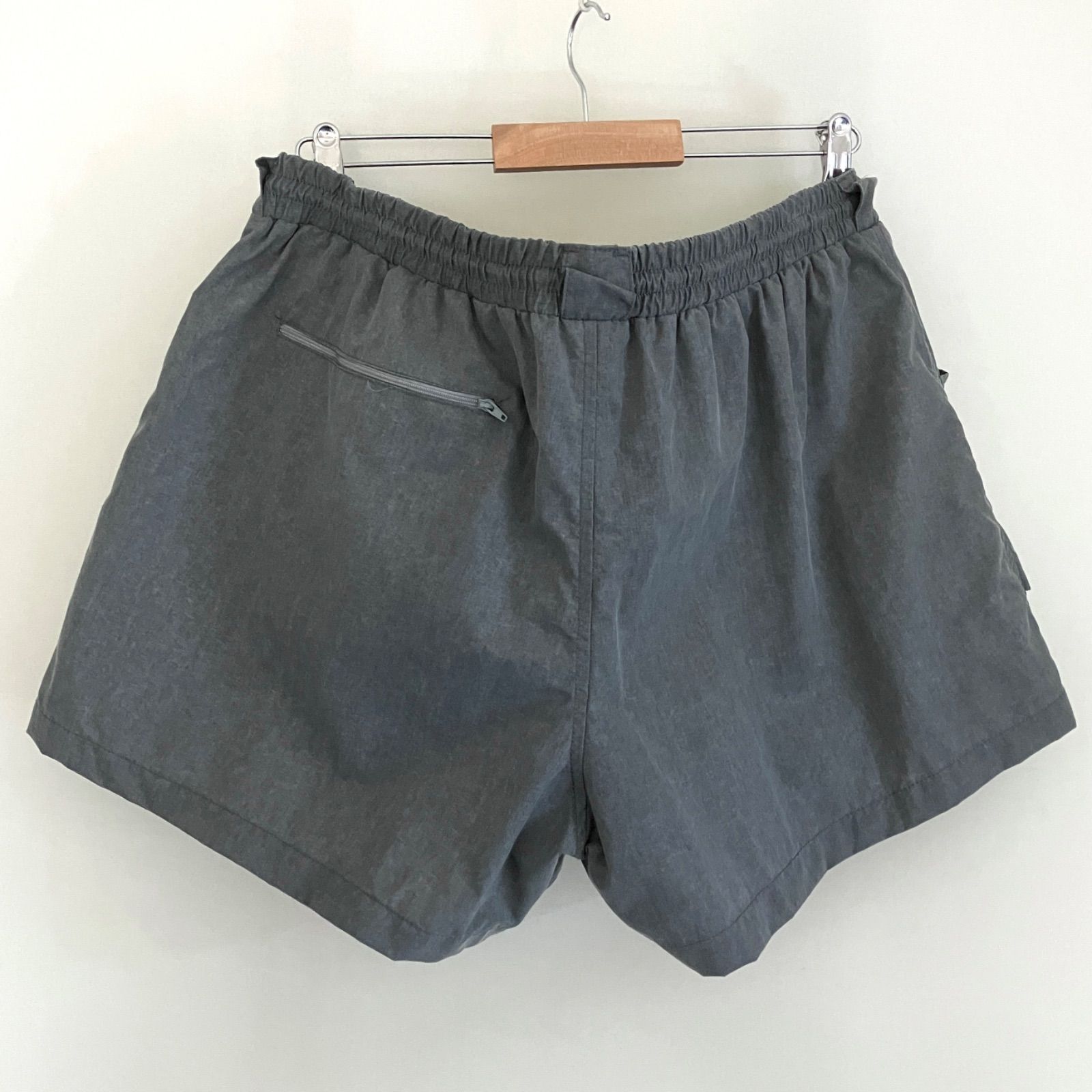 90s初期USA製 Tarponwear★USAメンズXL★フィッシングショーツ★魚刺繍★極美品 ゴム劣化無★ナイロン クールマックス★ZJジップ★セージグリーン★ターポンウェア　　　#2605M038