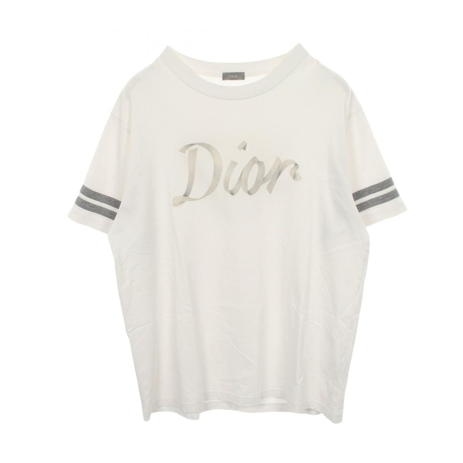 Dior ディオール ロゴ刺繍 クルーネック 半袖Tシャツ