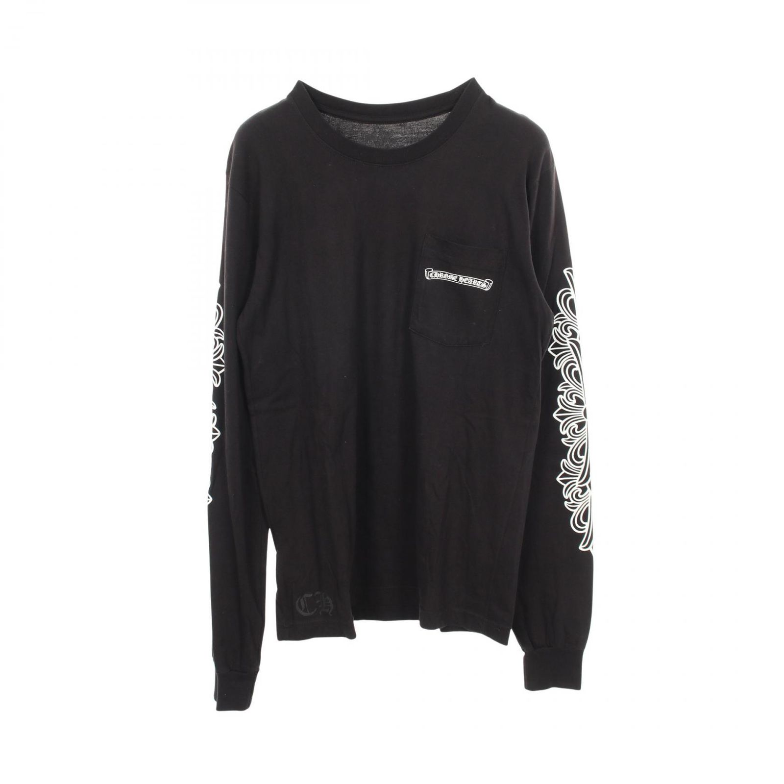 CHROME HEARTS クロムハーツ ダガー アイチャート クルーネック 長袖Tシャツ