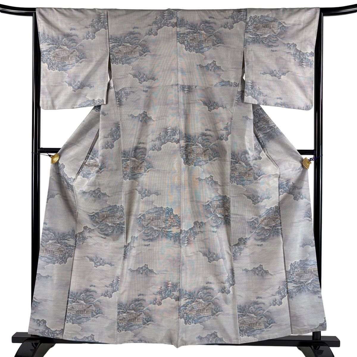 紬 身丈159.5cm 裄丈64.5cm 正絹 名品 【中古】 紬 身丈159.5cm 裄丈64cm 正絹 逸品 【中古】の通販 by バイセル