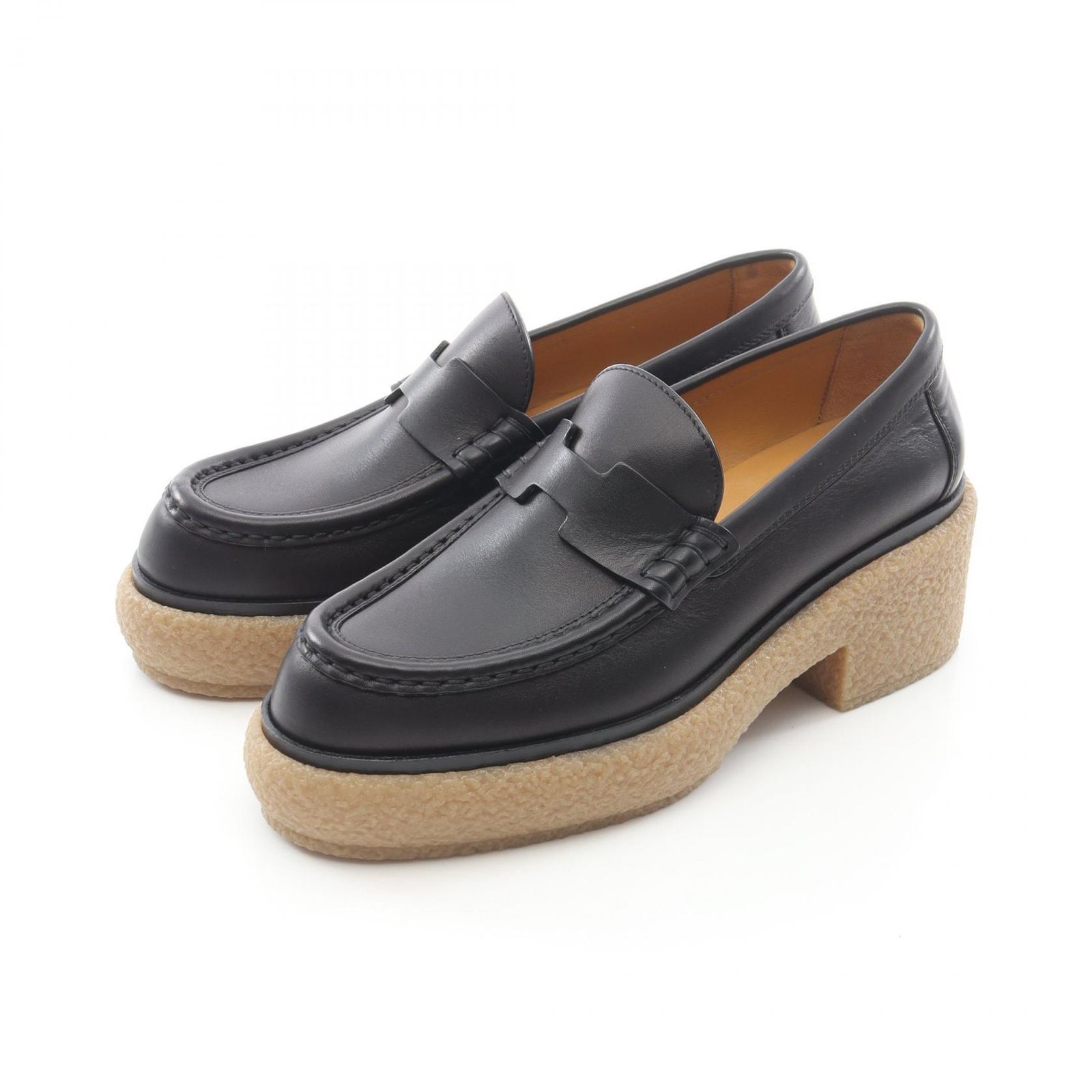 HERMES エルメス 厚底 ローファー