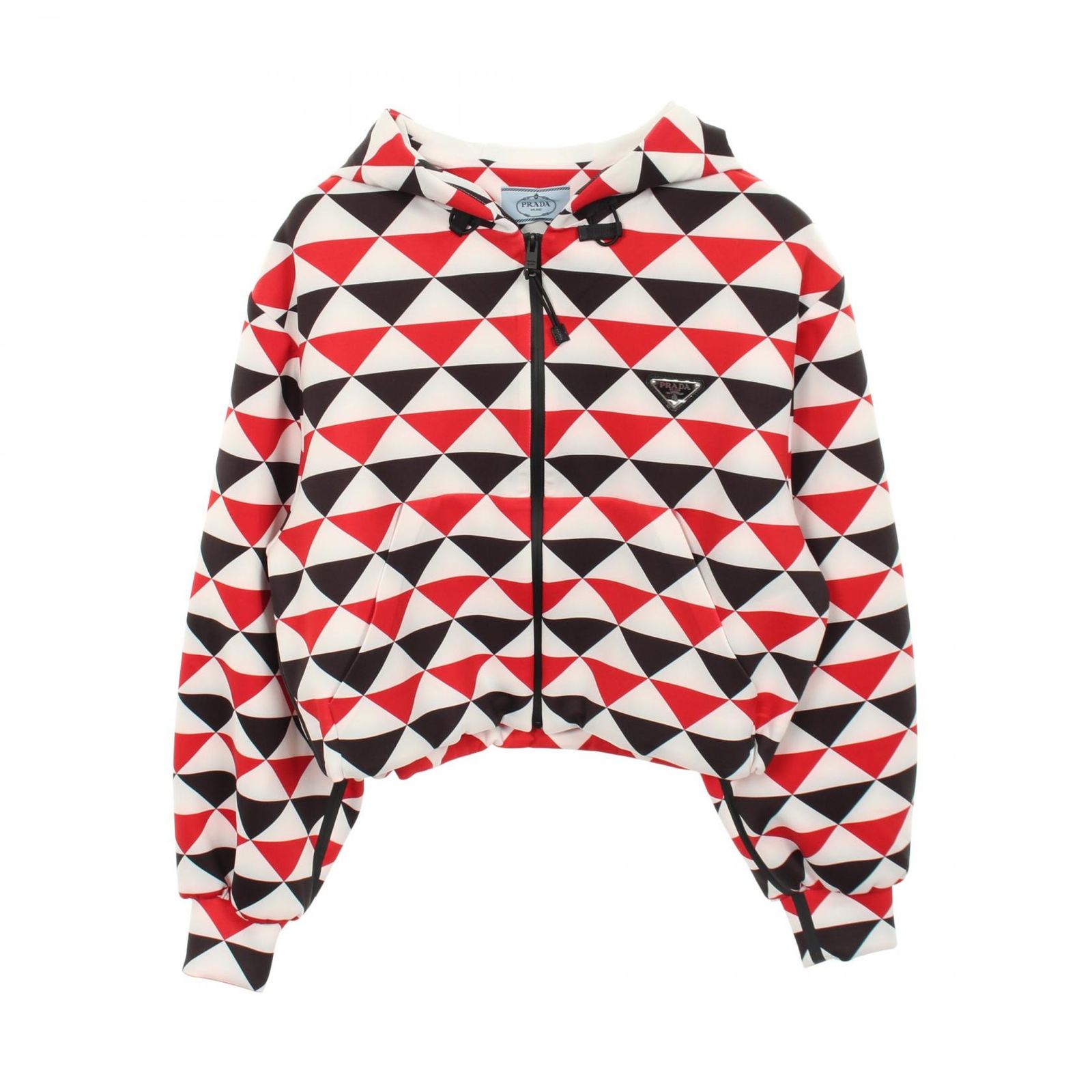 PRADA プラダ トライアングルパターン ジップアップパーカー その他ジャケット 58,190円