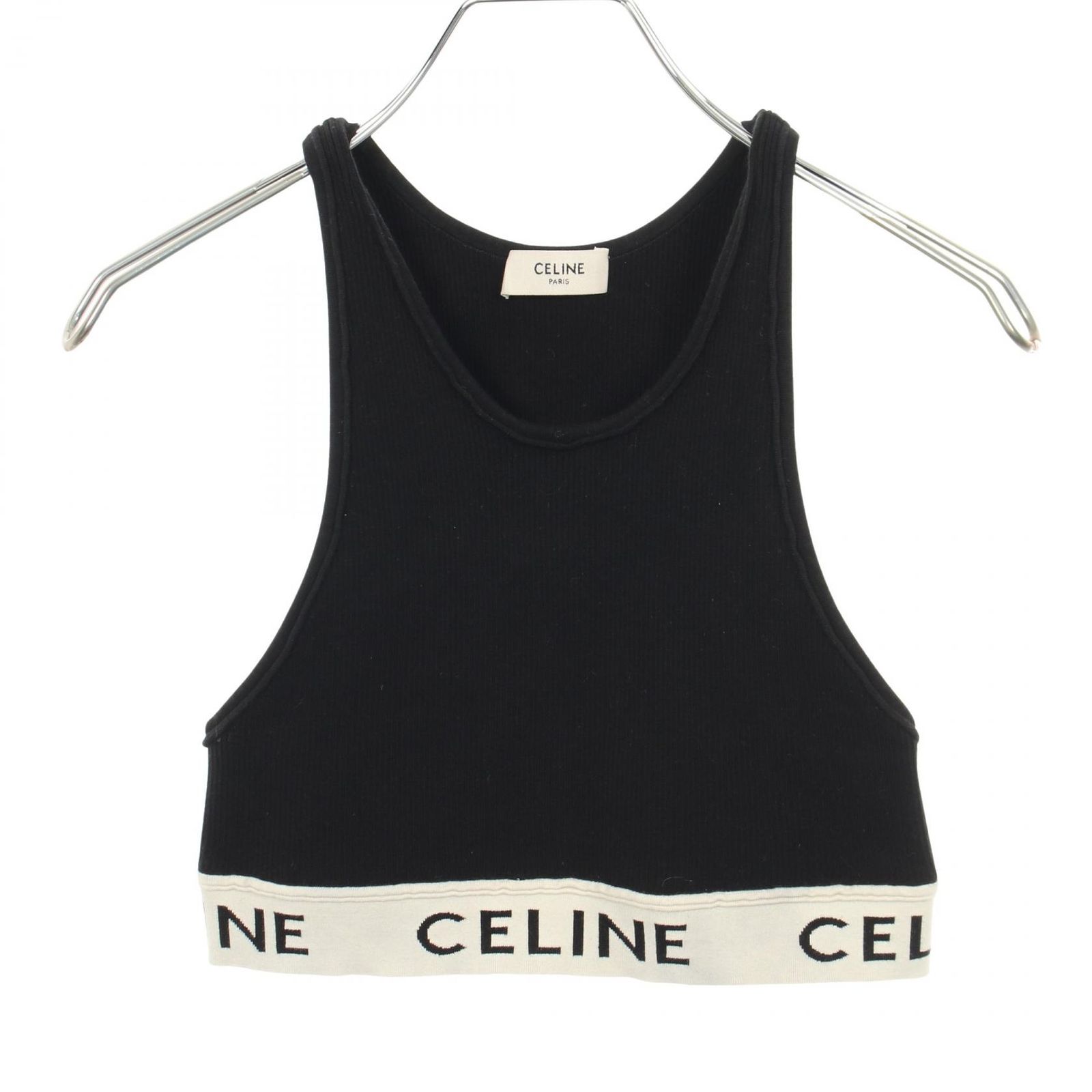 CELINE セリーヌ ロゴ アスレチック ニット スポーツブラ タンクトップ