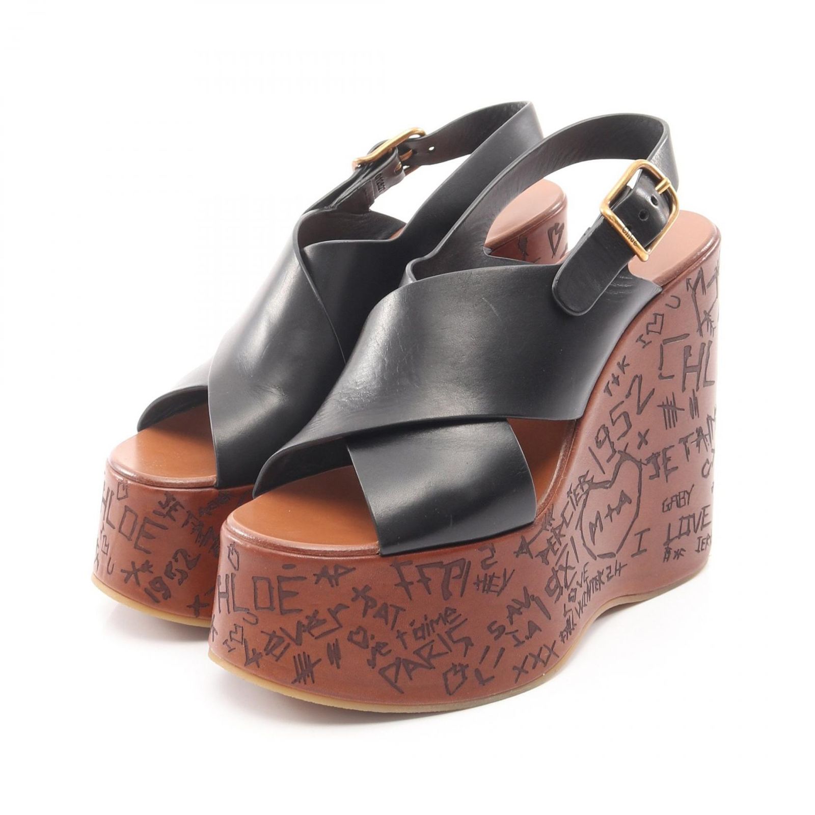 Chloe クロエ Maxime ウェッジ サンダル