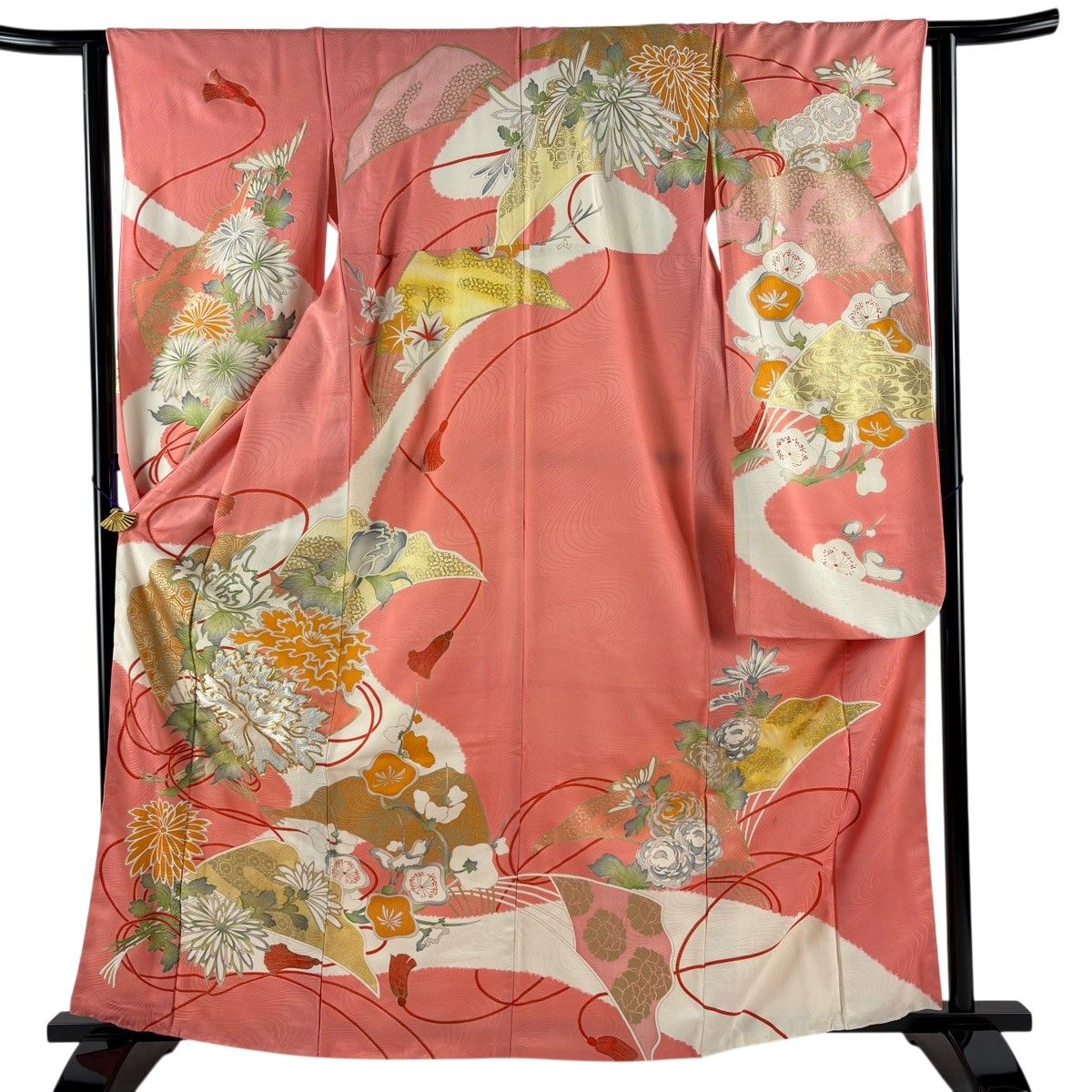 振袖 身丈164cm 裄丈63.5cm 正絹 美品 秀品 【中古】 美品】 紬 身丈163.5cm 裄丈63.5cm 正絹 秀品 【中古】の通販 by