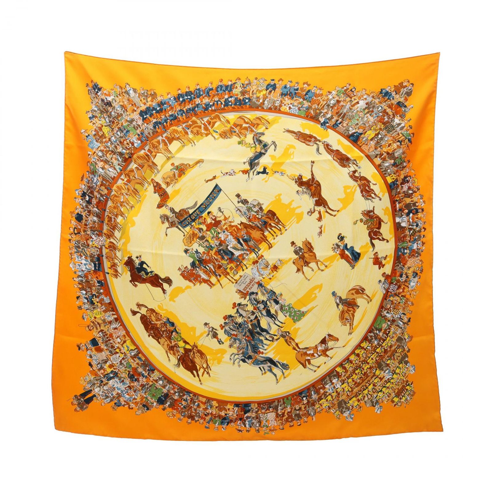 HERMES エルメス カレ90 CIRQUE MOLIER スカーフ