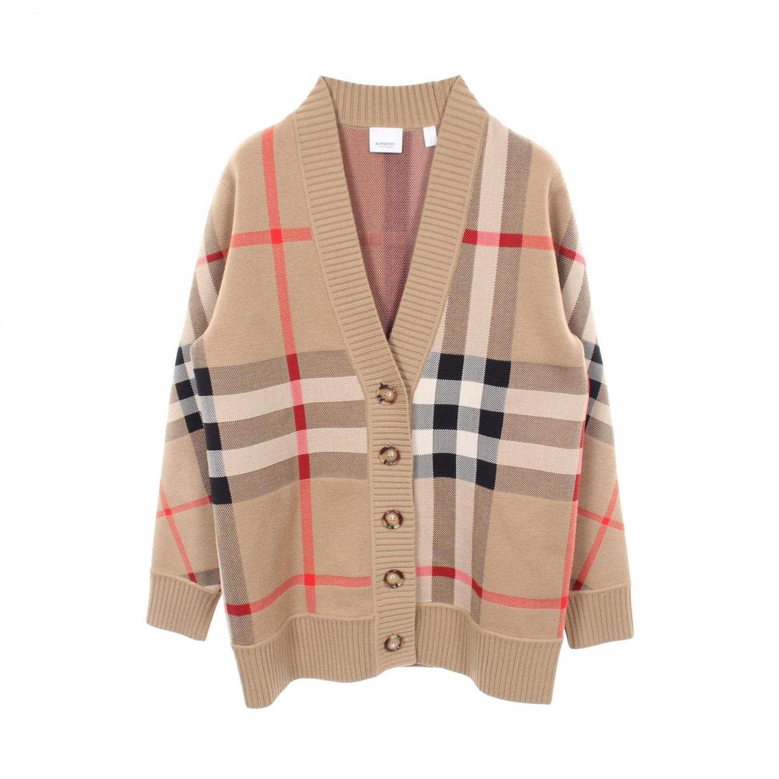BURBERRY バーバリー ノバチェック テクニカル ジャカード カーディガン