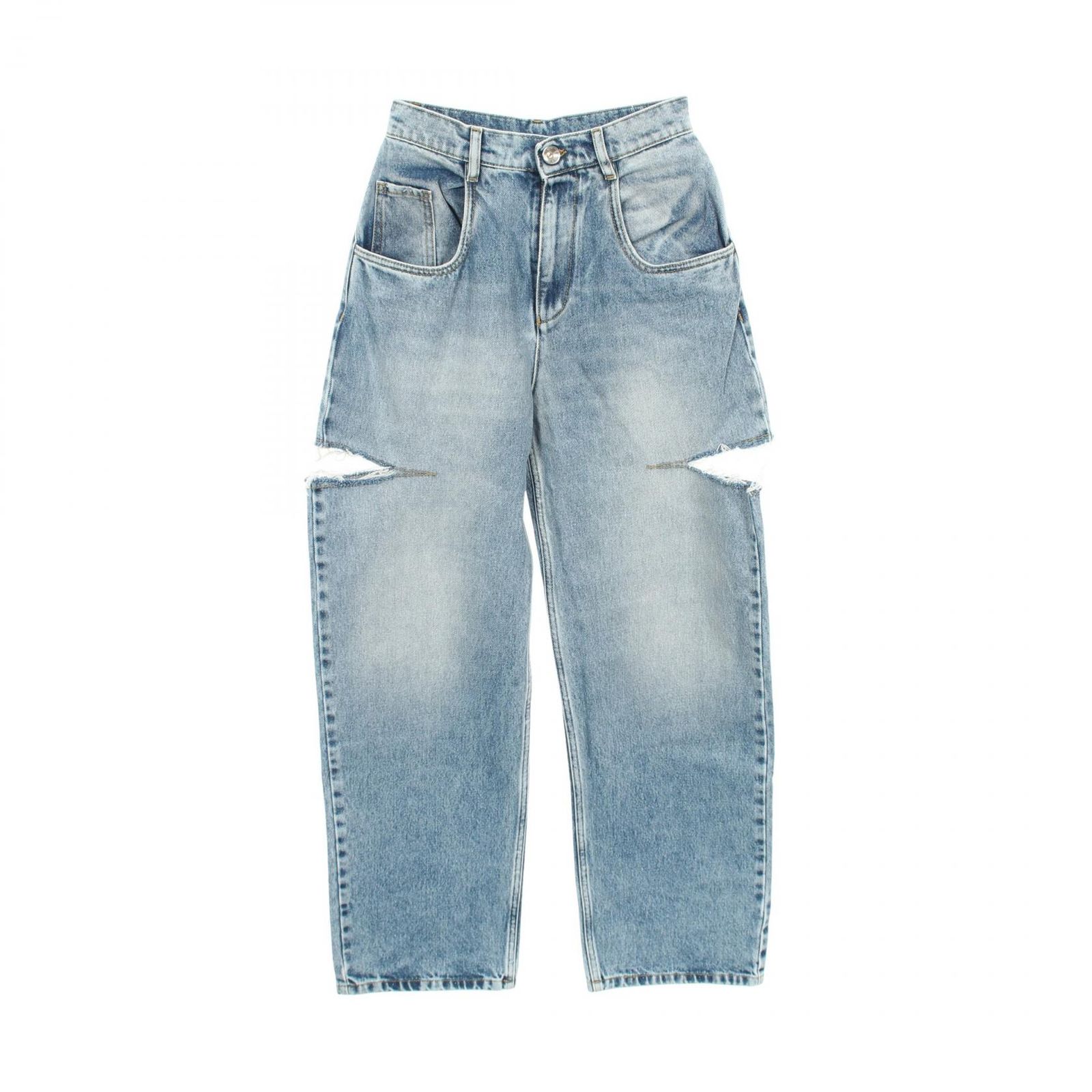 Maison Margiela 1 メゾンマルジェラ1 デニムジーンズ スラッシュディテール ダメージ加工 デニムパンツ
