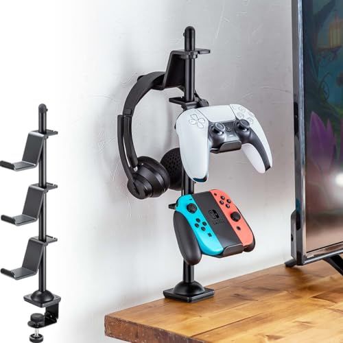 サンワダイレクト コントローラースタンド クランプ式 高さ2段階変更可能 22/40.5cm ヘッドホン スタンド ヘッドセット 卓上 収納 ブラック 200-GAP012BKkk cb0aa713 4,896円
