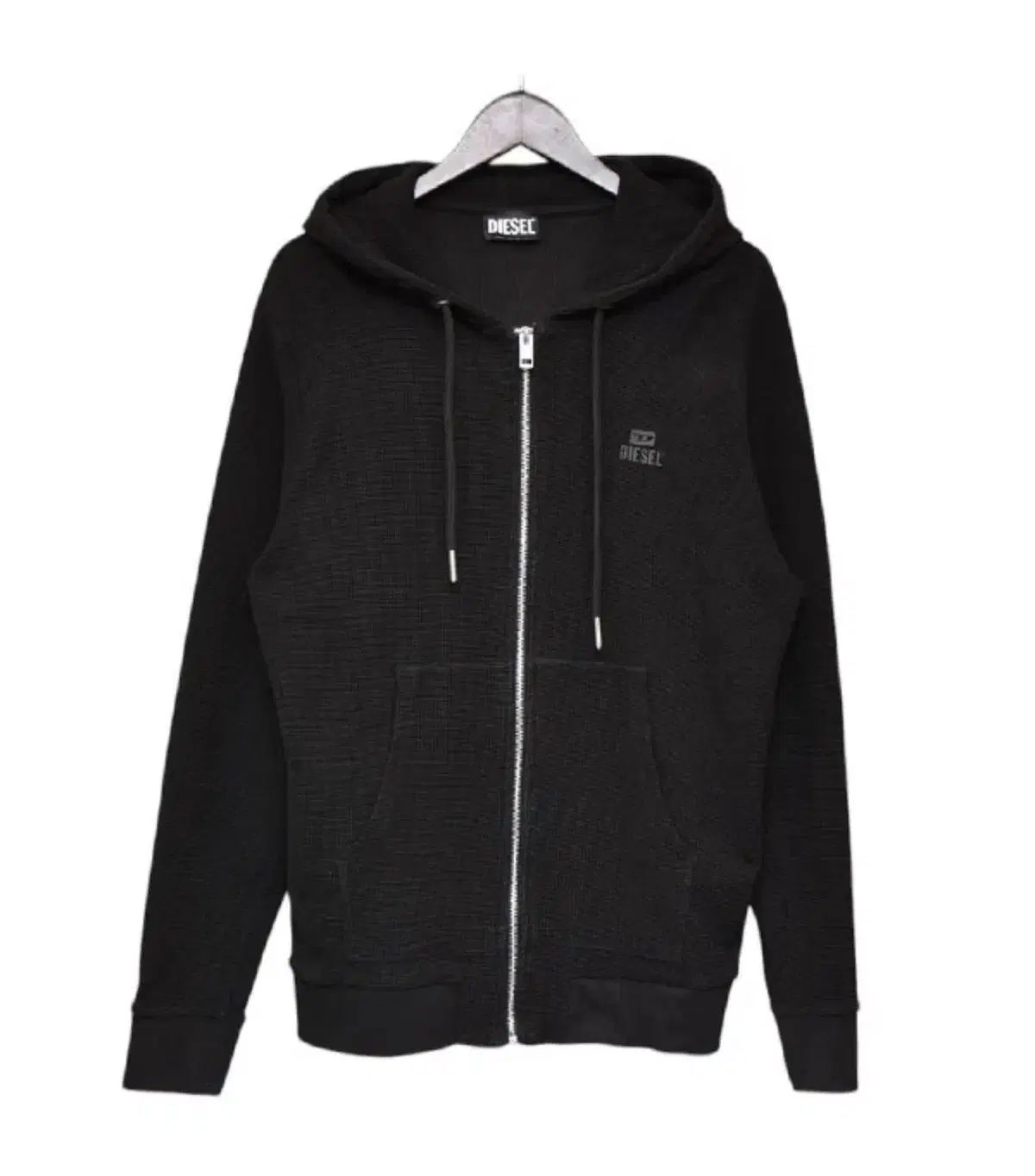 DIESEL ワッフル フードジップアップ