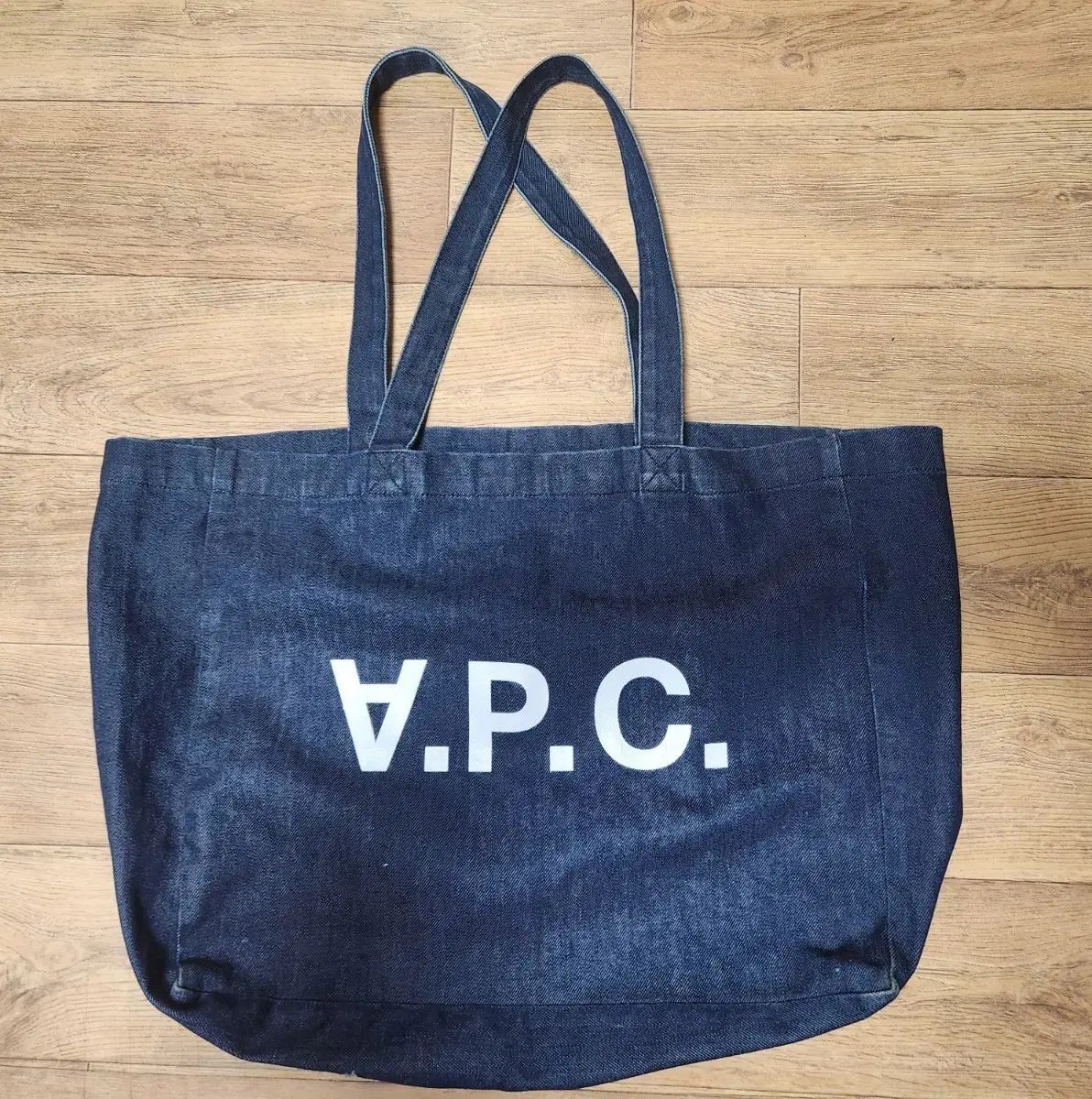 A.P.C. アーペーセー デニム ロゴ トートバッグ