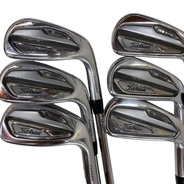 【中古】 タイトリスト Titleist T100 7S アイアンセット IR AMT TOUR WHITE (フレックスS) メンズ 男性用 右利き 右用 Dランク ゴルフクラブ