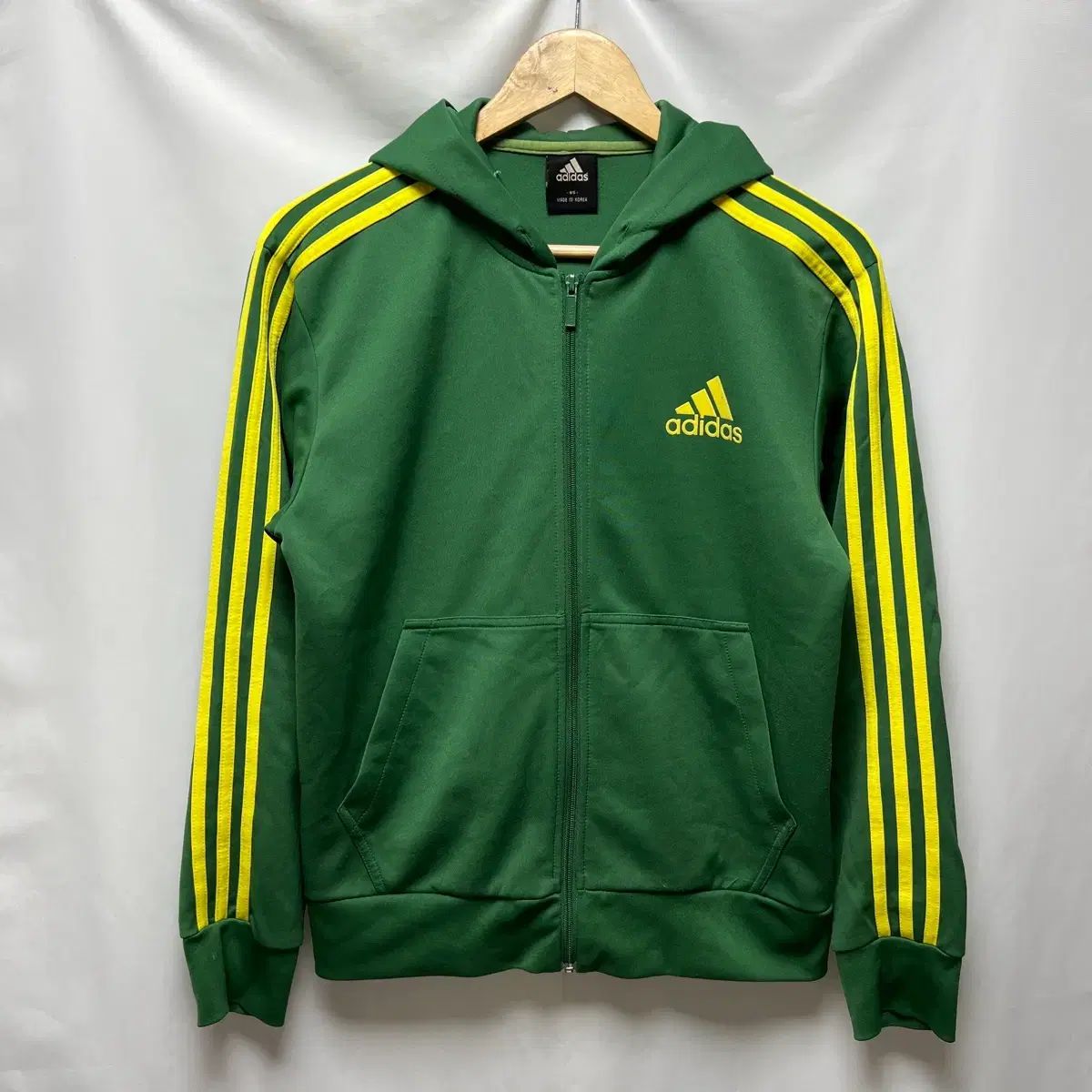 正規品/95 adidas 3本線 緑黄色 WHO ジップアップ トラックジャージ (ヨーロッパ)