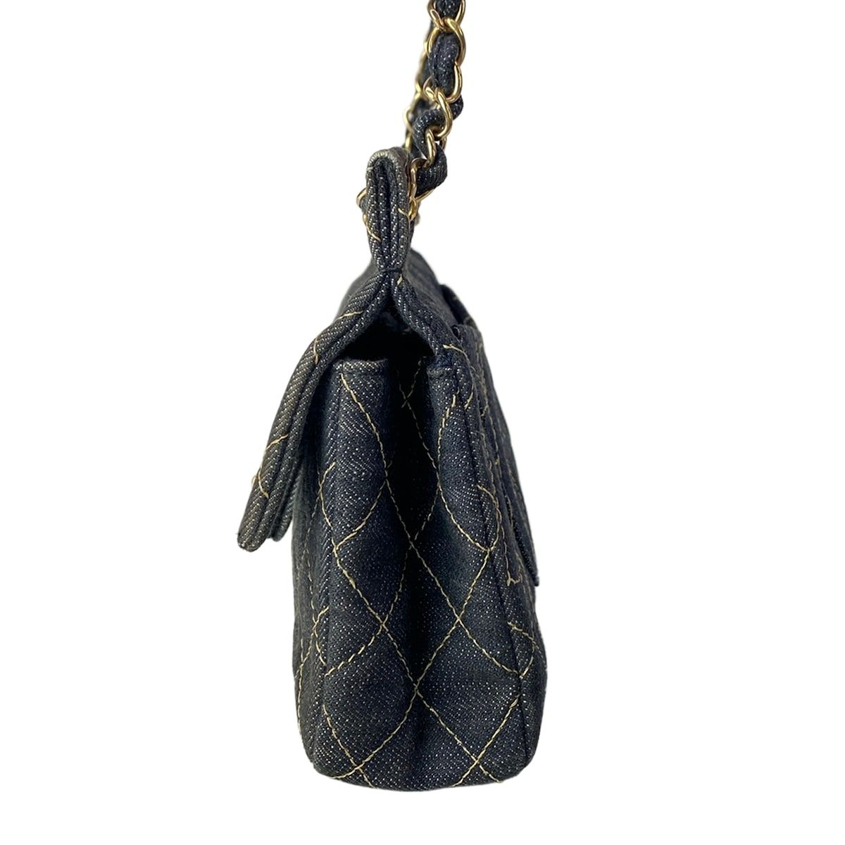 シャネル  マトラッセ　チェーンバッグ　ネイビー CHANEL シャネル マトラッセ ショルダーバッグ ラムスキン ネイビー