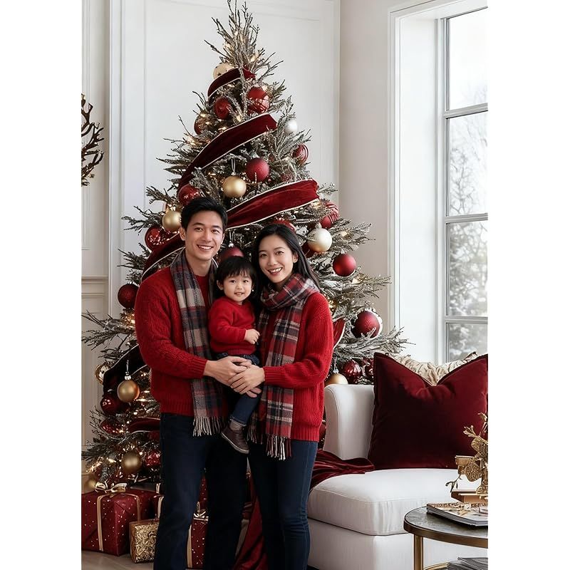 Youchicnow クリスマス オーナメント 北欧風 大きめ 豪華 60個入り