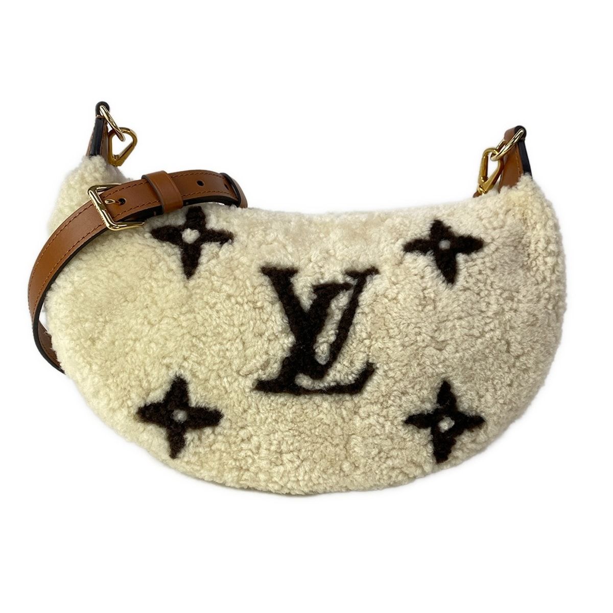 LOUIS VUITTON(ルイヴィトン) ショルダーバッグ モノグラムテディ オーバーザムーン M23321 クレーム、マロン