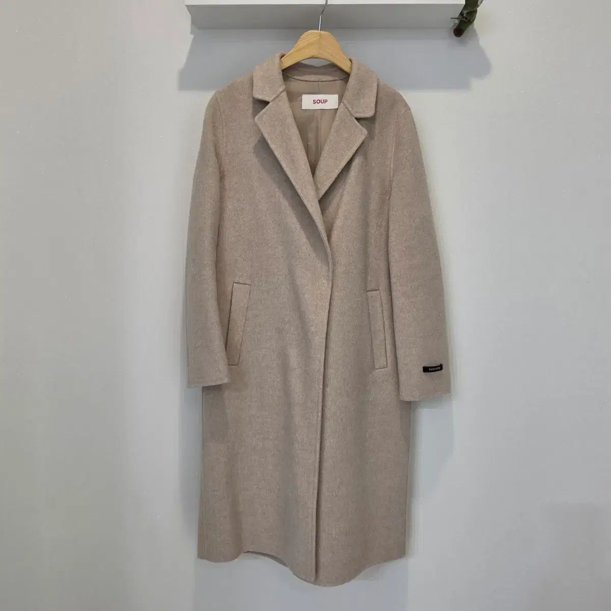 (中古) ベージュ色 ハンドメイド 秋 / 春 ロング コート