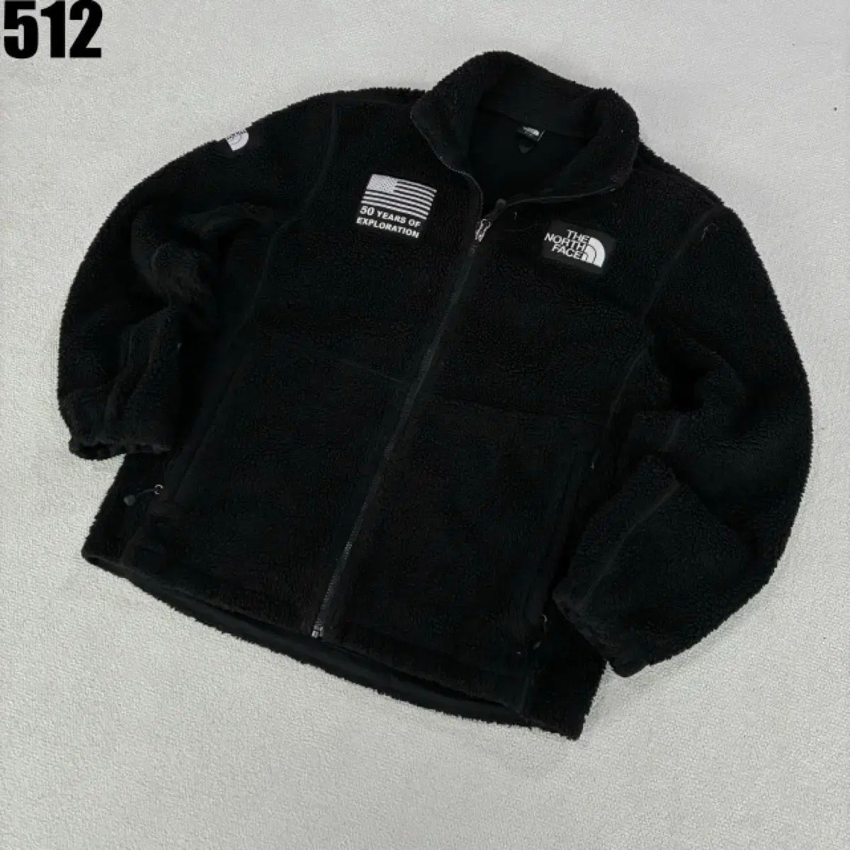 THE NORTH FACE ザノースフェイス ブラック フリース ジャケット (50周年) XL