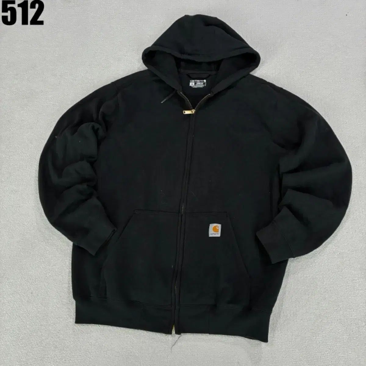 Carhartt カーハート ブラック フード ジップアップ M - メルカリ