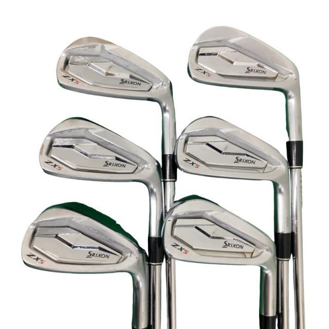 【中古】 ダンロップ SRIXON ZX5 6S アイアンセット IR 純正特注シャフト (フレックスR) メンズ 男性用 右利き 右用 Cランク ゴルフクラブ