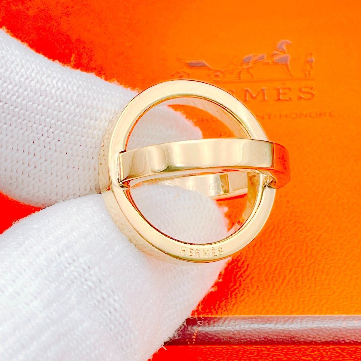 ◇エルメス◇HERMES コスモス スカーフリング ゴールド 12.0g ブランド