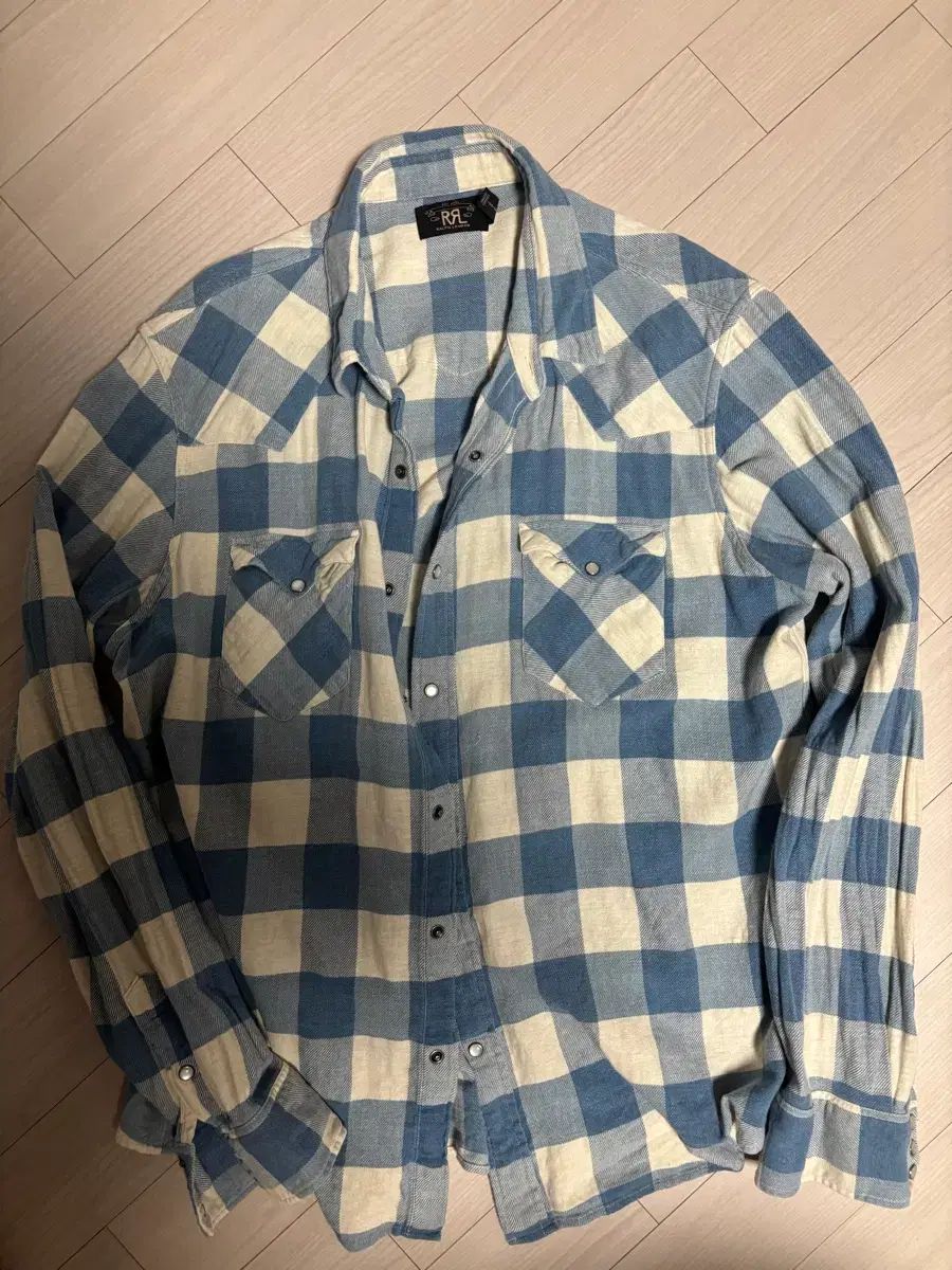 RRA ダブルアールエル チェックシャツ XXL