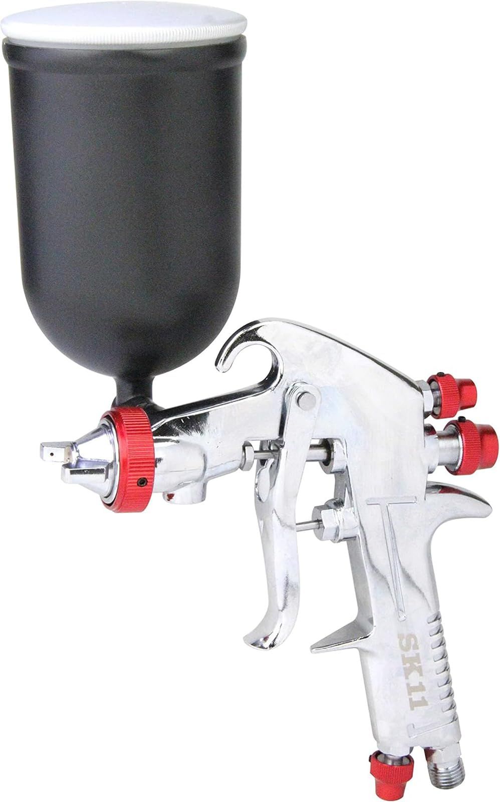 SK11(エスケー11) エアスプレーガン 重力式 口径1.3mm カップ容量 400CC SPGK-13G★m faa91552