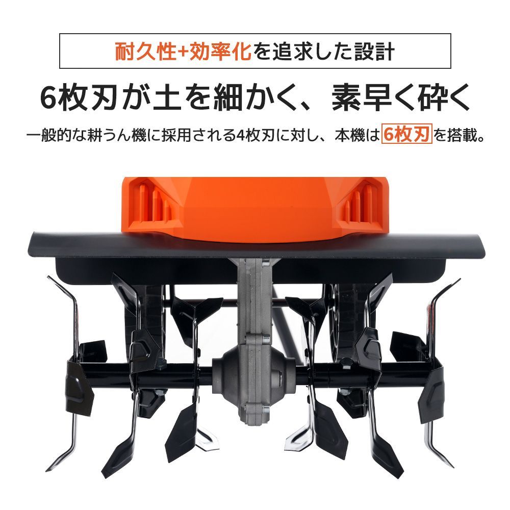 電動耕運機 コンセント式 ミニ 小型 家庭用 菜園 畑 強力 ハイパワー